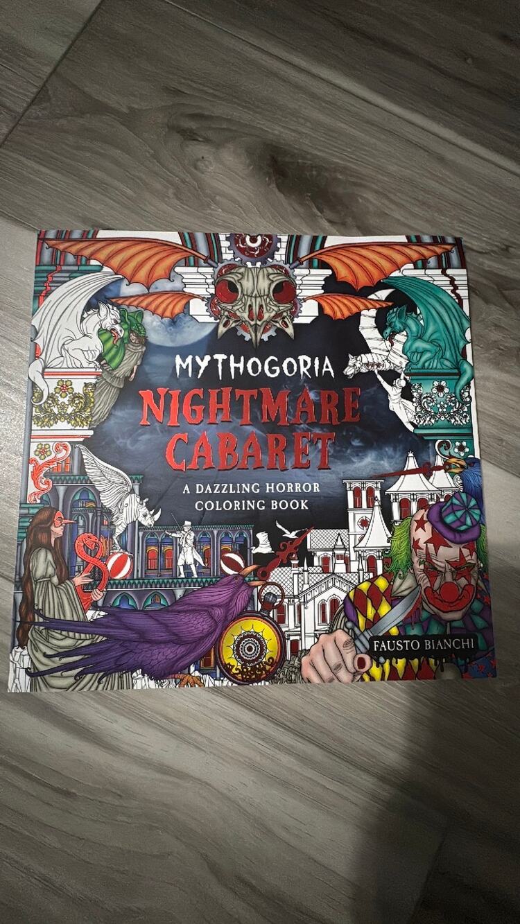 Mythogoria: Nightmare Cabaret: a Dazzling Horror Coloring Book